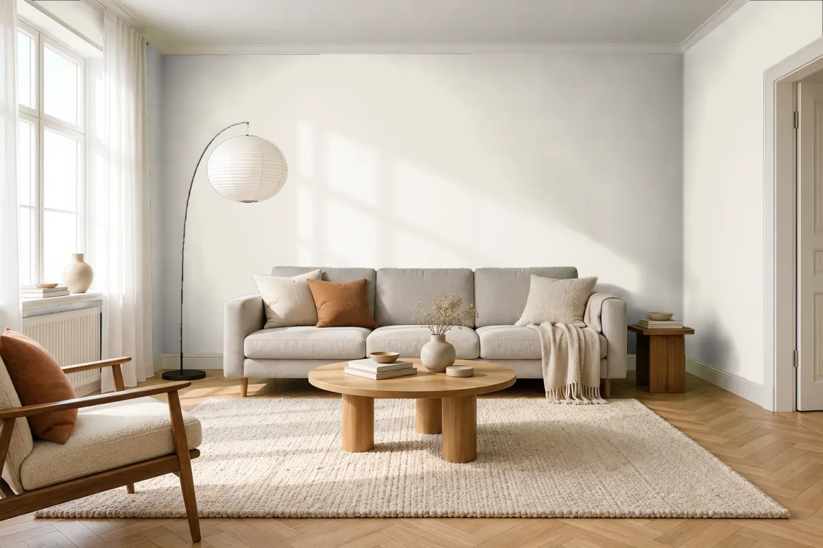 Краска Swiss Lake SL-0069 Tender Orchid — гостиная в скандинавском стиле