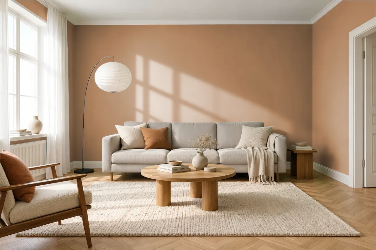 Краска Swiss Lake SL-0840 Tapestry Gold — гостиная в скандинавском стиле