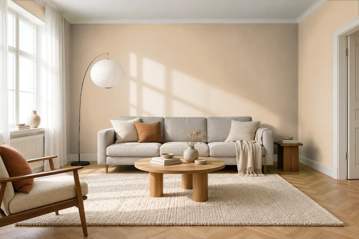 Краска Swiss Lake SL-0845 Pampas — гостиная в скандинавском стиле