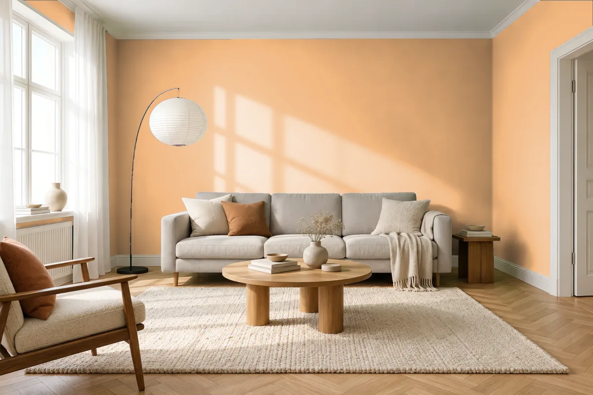 Краска Swiss Lake SL-1140 Delightful Golden — гостиная в скандинавском стиле