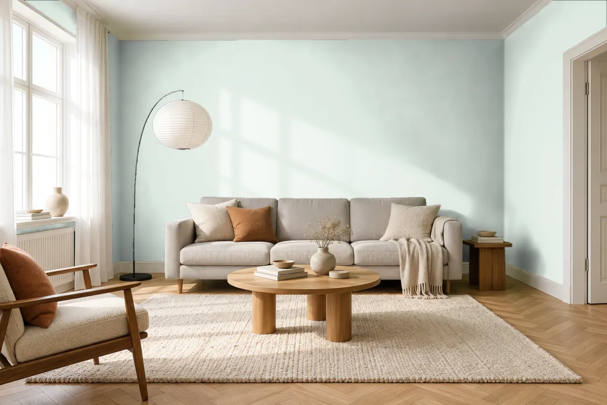 Краска Swiss Lake SL-2433 Neon Celery — гостиная в скандинавском стиле