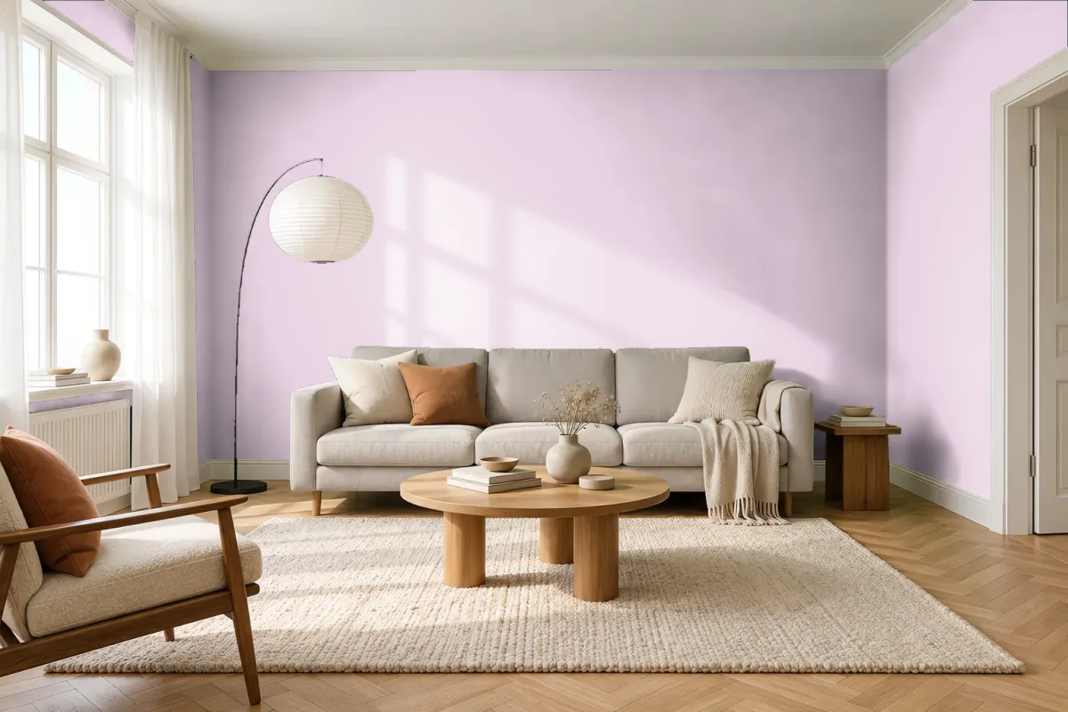 Краска Swiss Lake SL-1668 Bunny Nose Pink — гостиная в скандинавском стиле