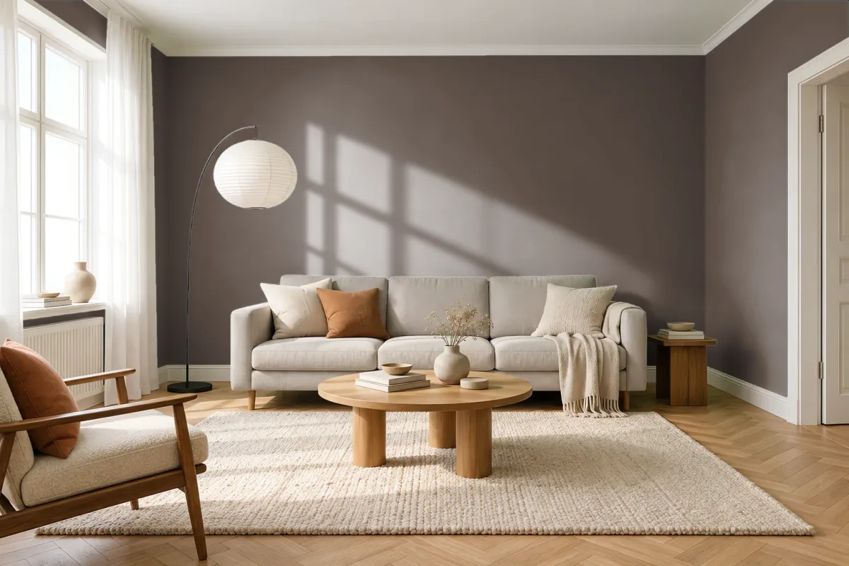 Краска Swiss Lake SL-0657 Shadow Garden — гостиная в скандинавском стиле