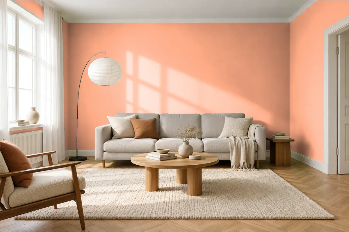Краска Swiss Lake SL-1180 Citrus Sachet — гостиная в скандинавском стиле