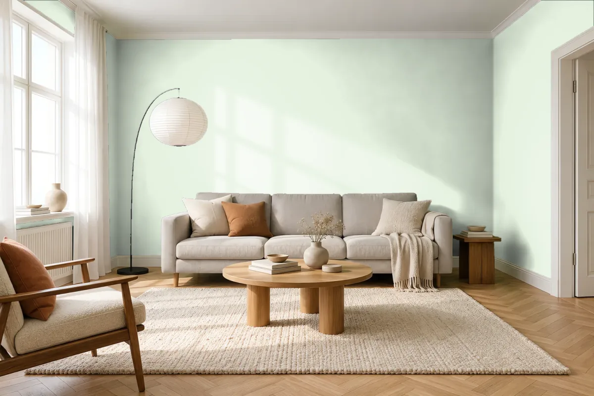 Краска Swiss Lake SL-2473 Pleasant Bay — гостиная в скандинавском стиле