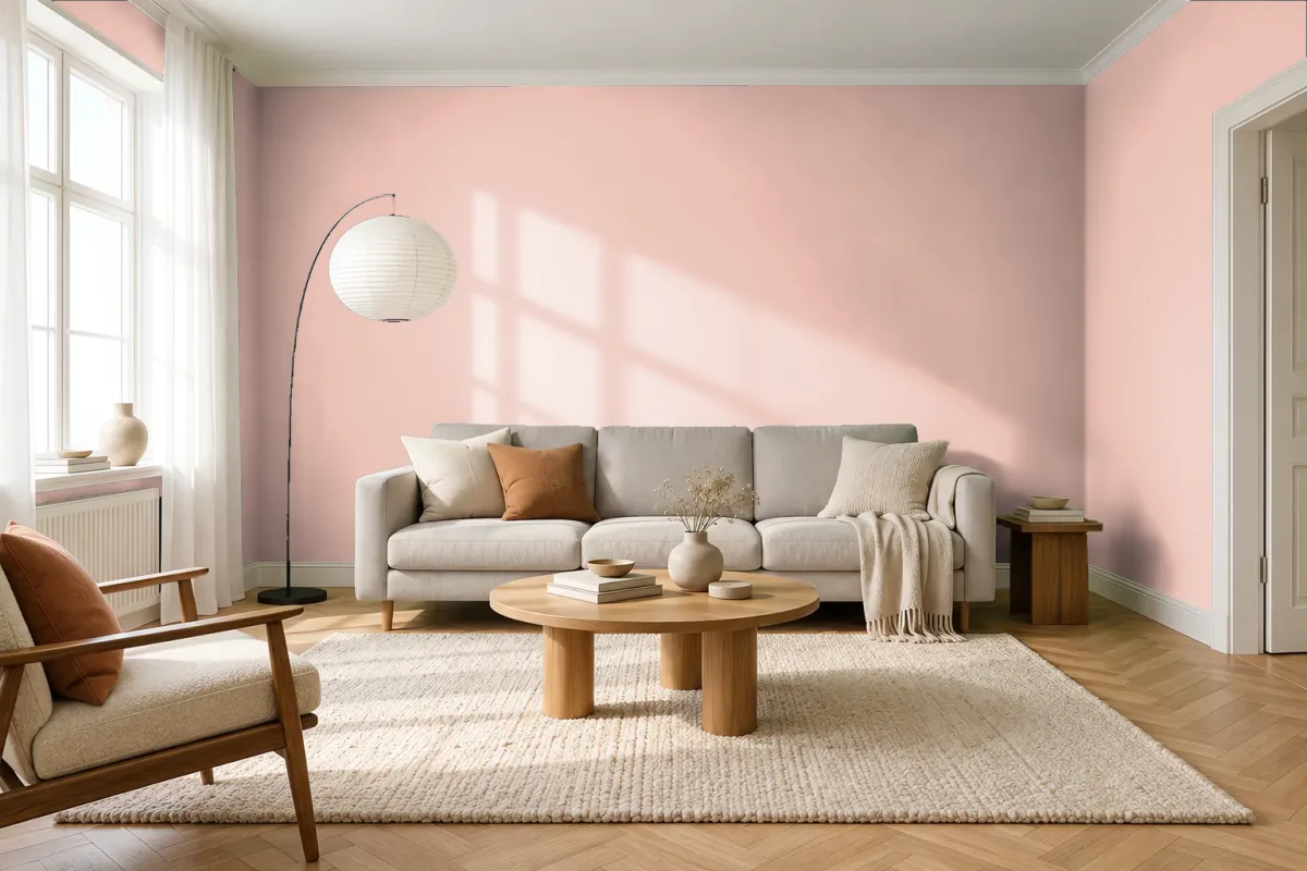 Краска Swiss Lake SL-1455 Berry Zephyr — гостиная в скандинавском стиле