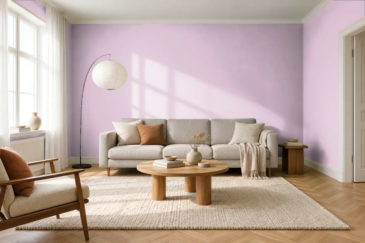Краска Swiss Lake SL-1723 Orchid — гостиная в скандинавском стиле