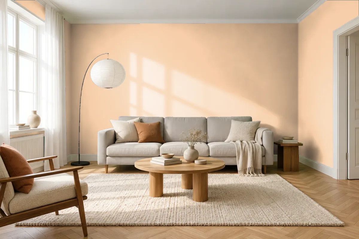 Краска Swiss Lake SL-1213 Sicilian Sand — гостиная в скандинавском стиле