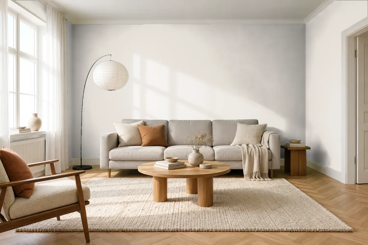 Краска Swiss Lake SL-2754 Duvet — гостиная в скандинавском стиле