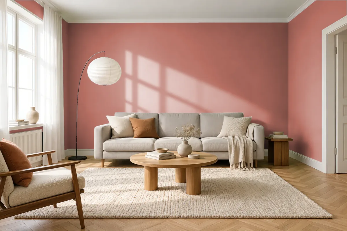 Краска Swiss Lake SL-1477 Color of Dreams — гостиная в скандинавском стиле