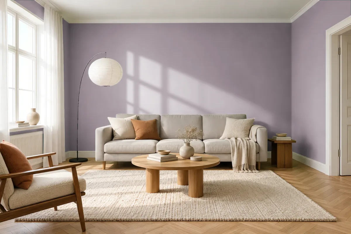 Краска Swiss Lake SL-1755 Parfait — гостиная в скандинавском стиле