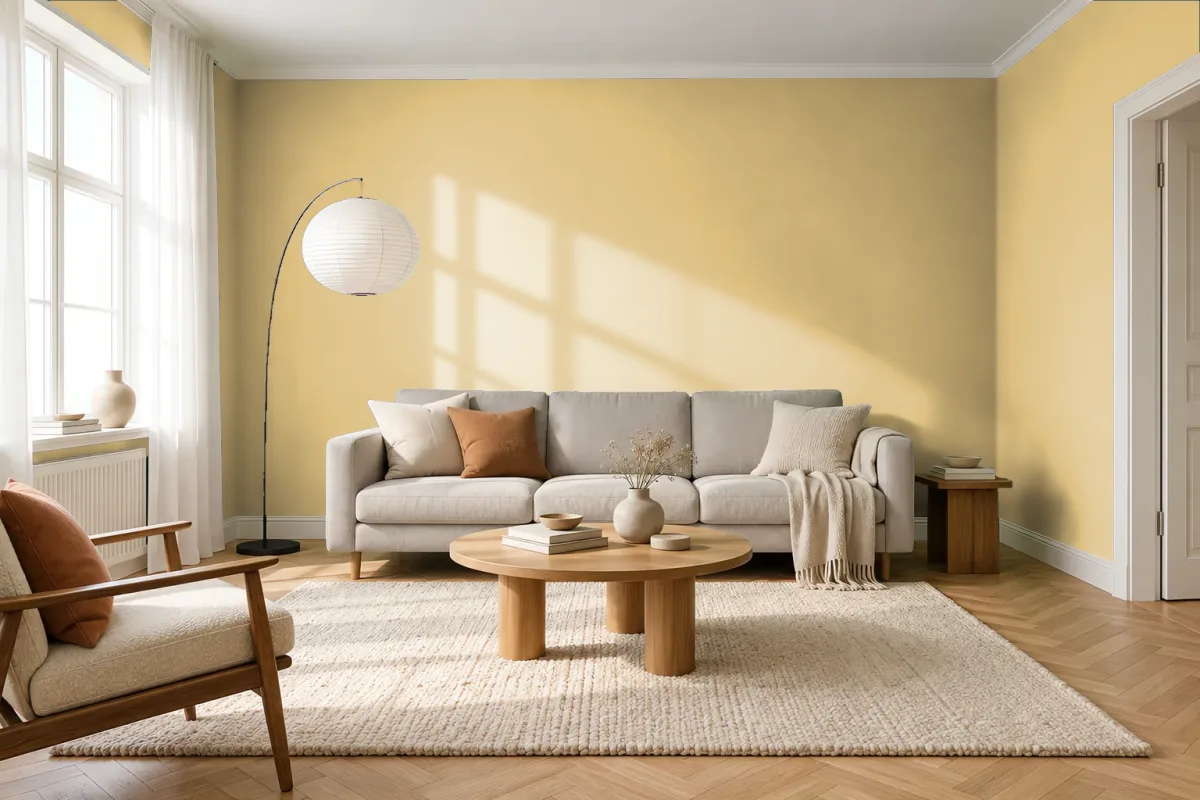 Краска Swiss Lake SL-0993 Solaria — гостиная в скандинавском стиле