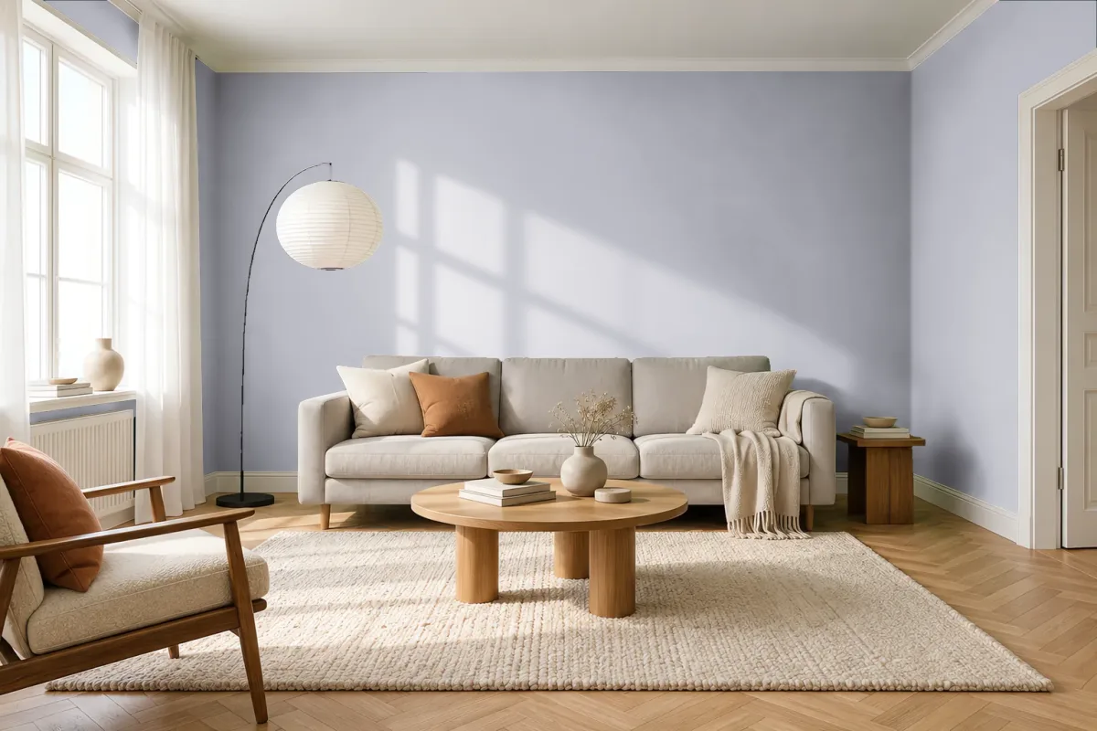 Краска Swiss Lake SL-1779 Moondance — гостиная в скандинавском стиле