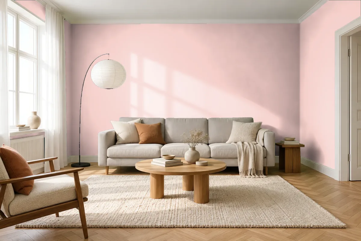 Краска Swiss Lake SL-1285 Strawberry Sorbet — гостиная в скандинавском стиле