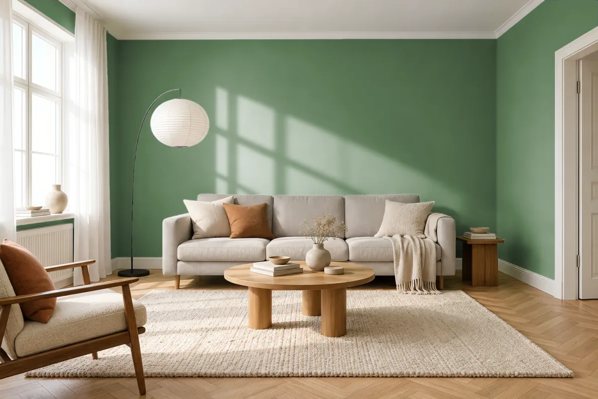 Краска Tikkurila TVT N381 — гостиная в скандинавском стиле