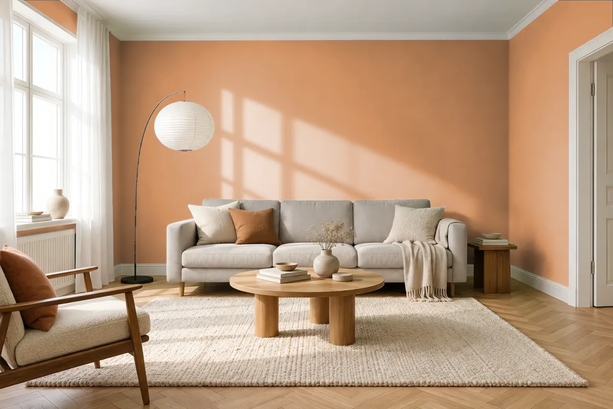 Краска Tikkurila TVT S403 — гостиная в скандинавском стиле