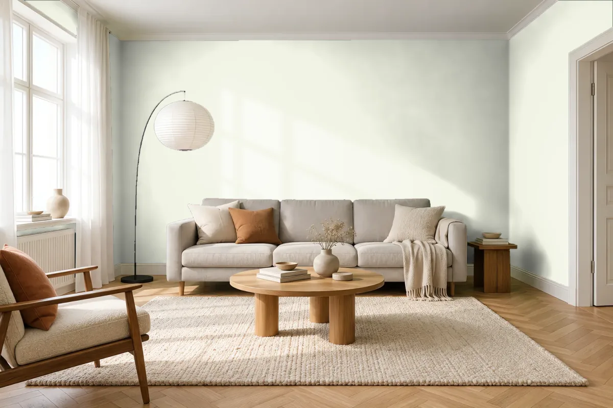 Краска Tikkurila TVT F383 Taffeta — гостиная в скандинавском стиле