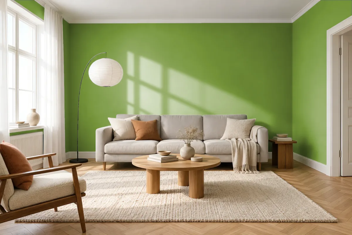 Краска Tikkurila TVT L383 — гостиная в скандинавском стиле