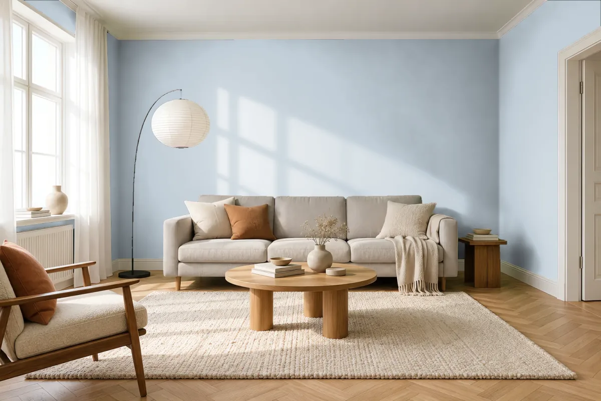 Краска Tikkurila TVT H490 — гостиная в скандинавском стиле