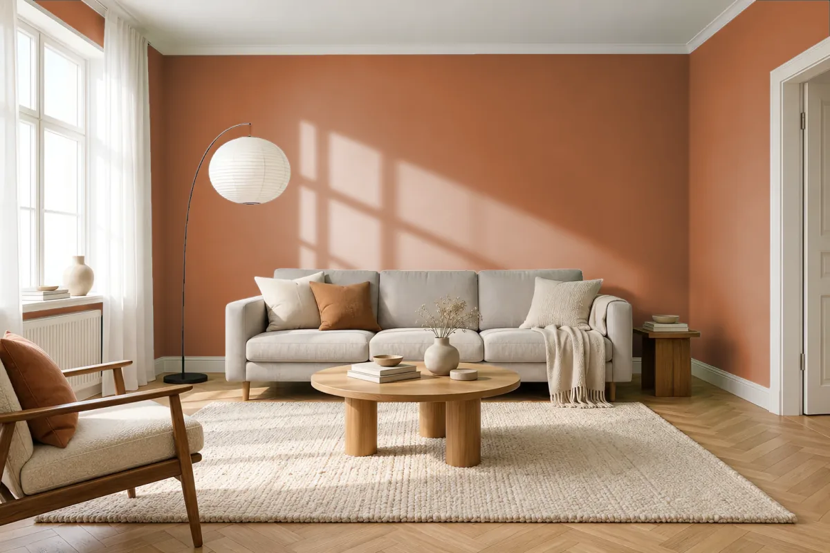 Краска Tikkurila TVT M404 — гостиная в скандинавском стиле