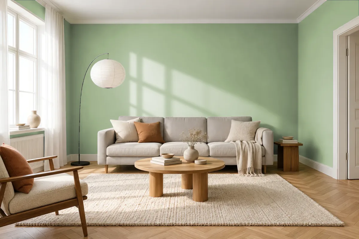 Краска Tikkurila TVT V383 — гостиная в скандинавском стиле