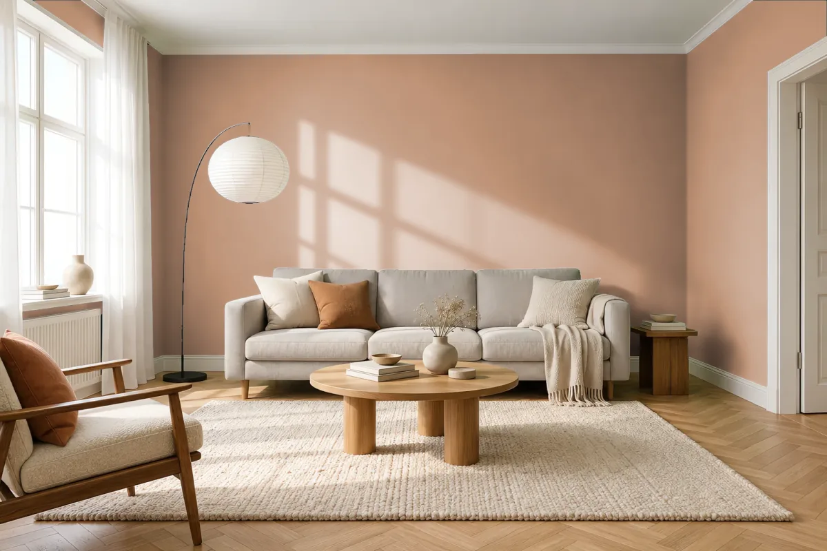 Краска Tikkurila TVT K469 — гостиная в скандинавском стиле