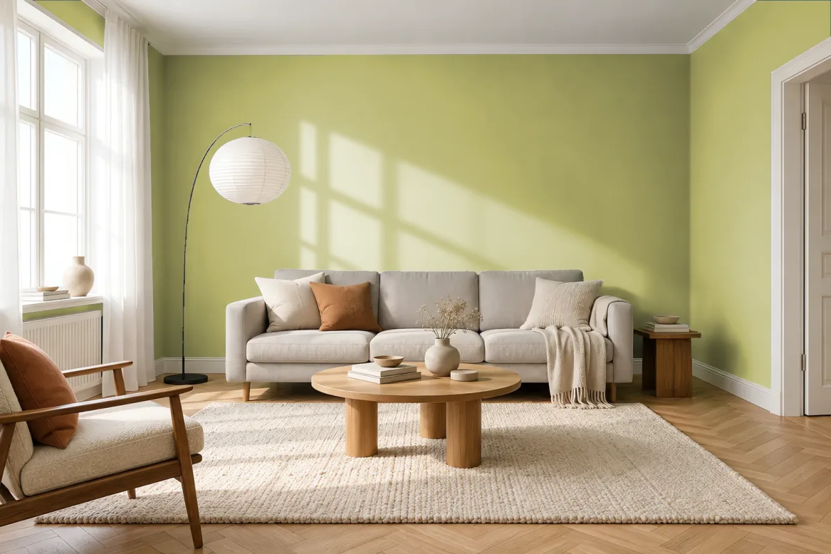 Краска Tikkurila TVT K386 — гостиная в скандинавском стиле