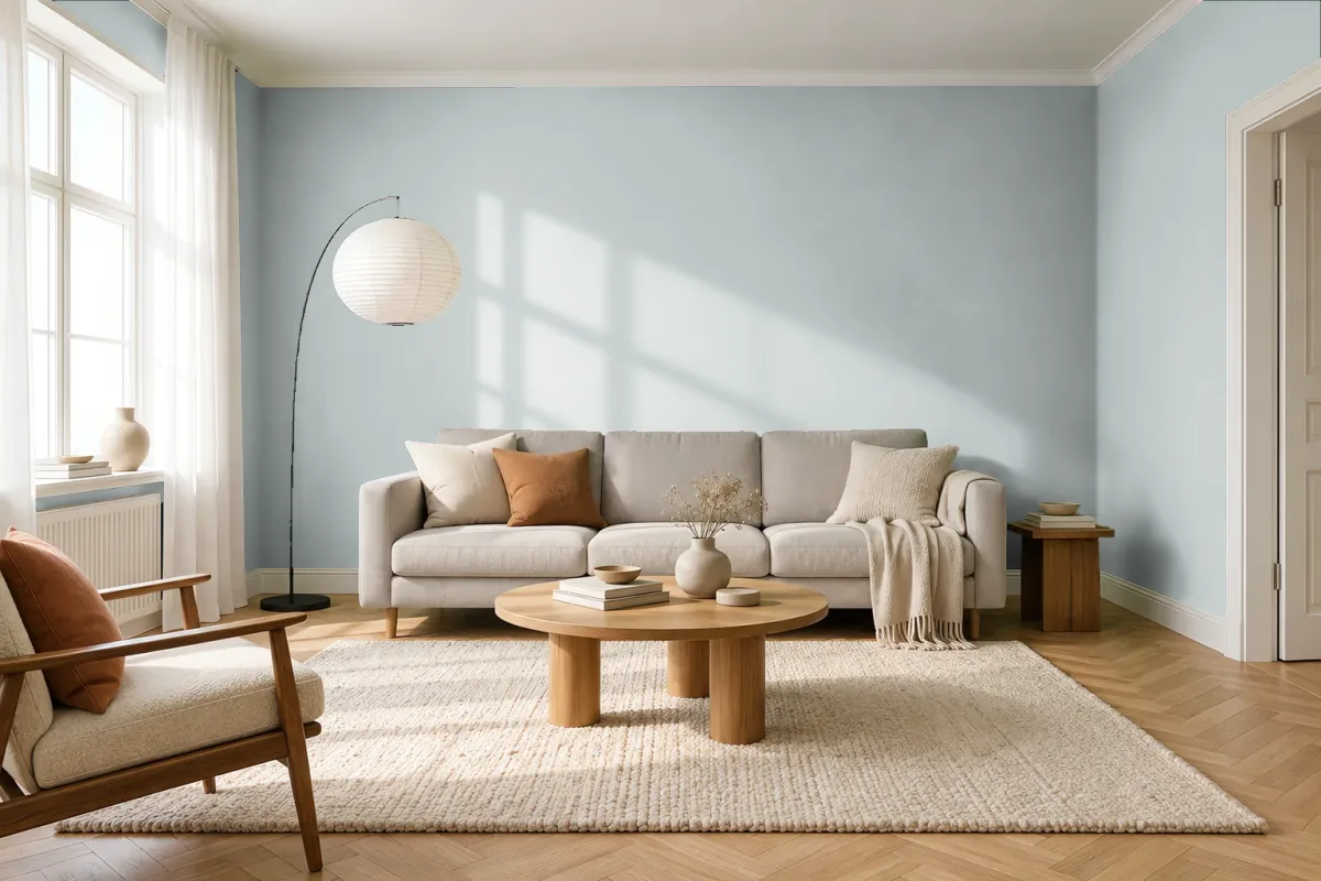 Краска Tikkurila TVT J493 — гостиная в скандинавском стиле