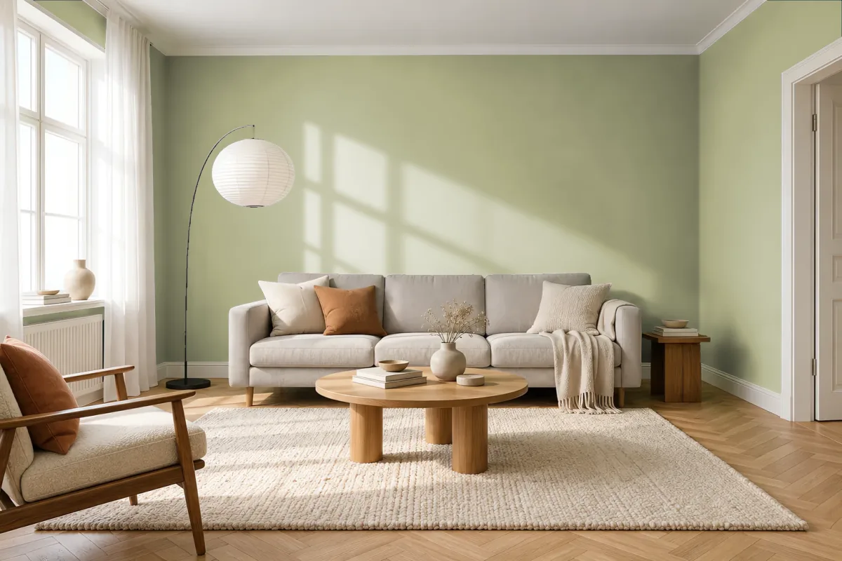 Краска Tikkurila TVT S386 — гостиная в скандинавском стиле