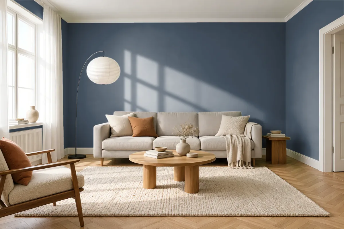 Краска Tikkurila TVT M429 — гостиная в скандинавском стиле