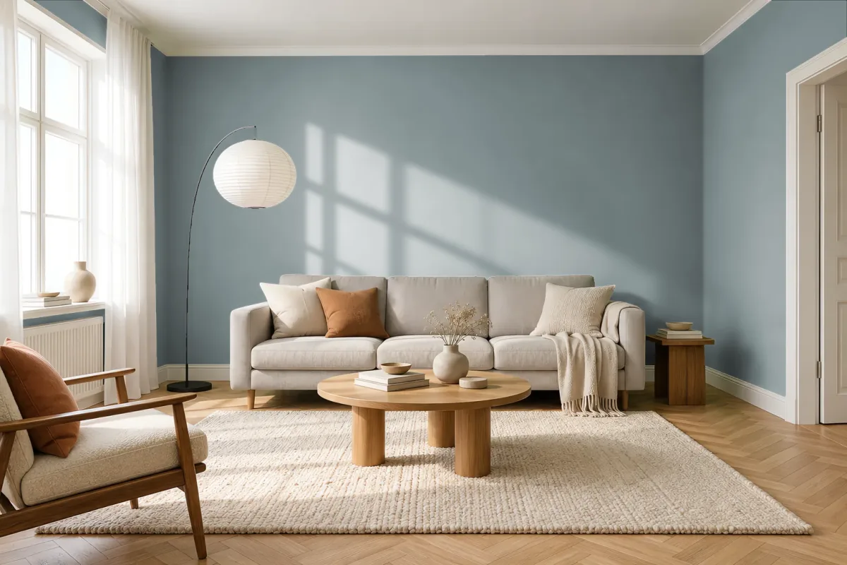 Краска Tikkurila TVT M493 — гостиная в скандинавском стиле
