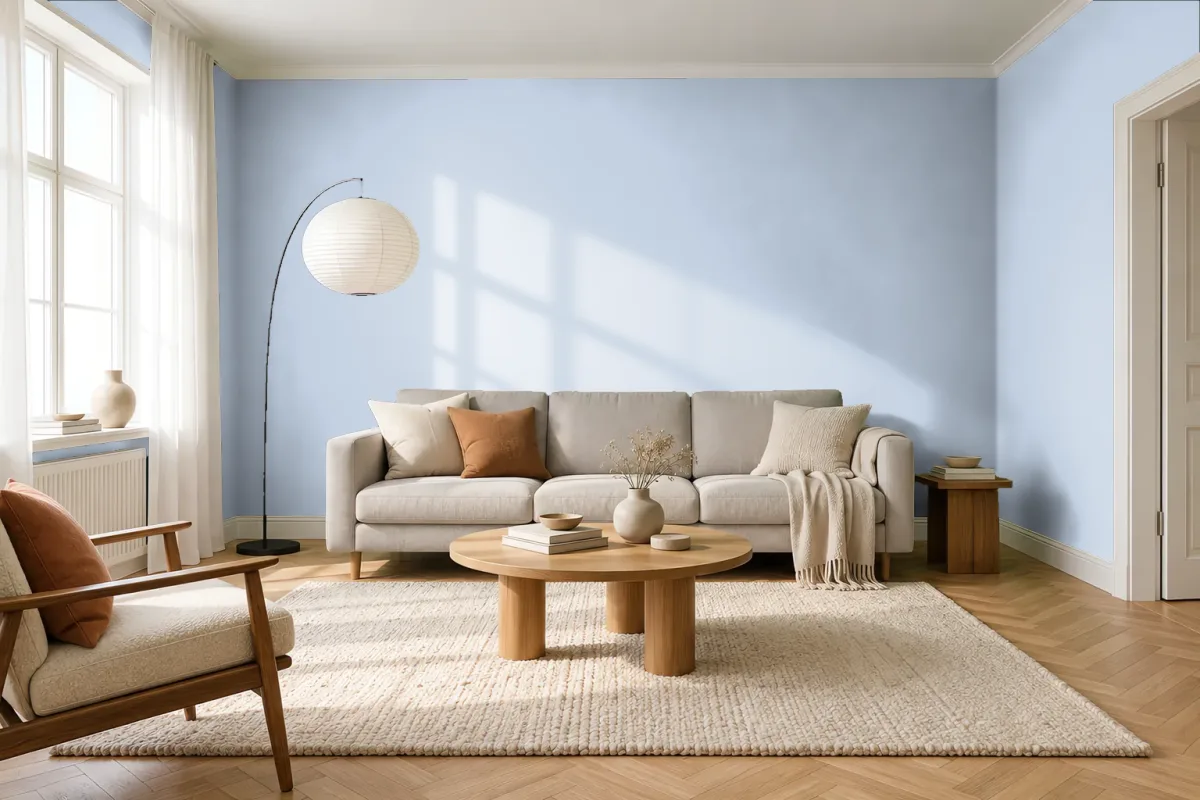 Краска Tikkurila TVT J430 — гостиная в скандинавском стиле