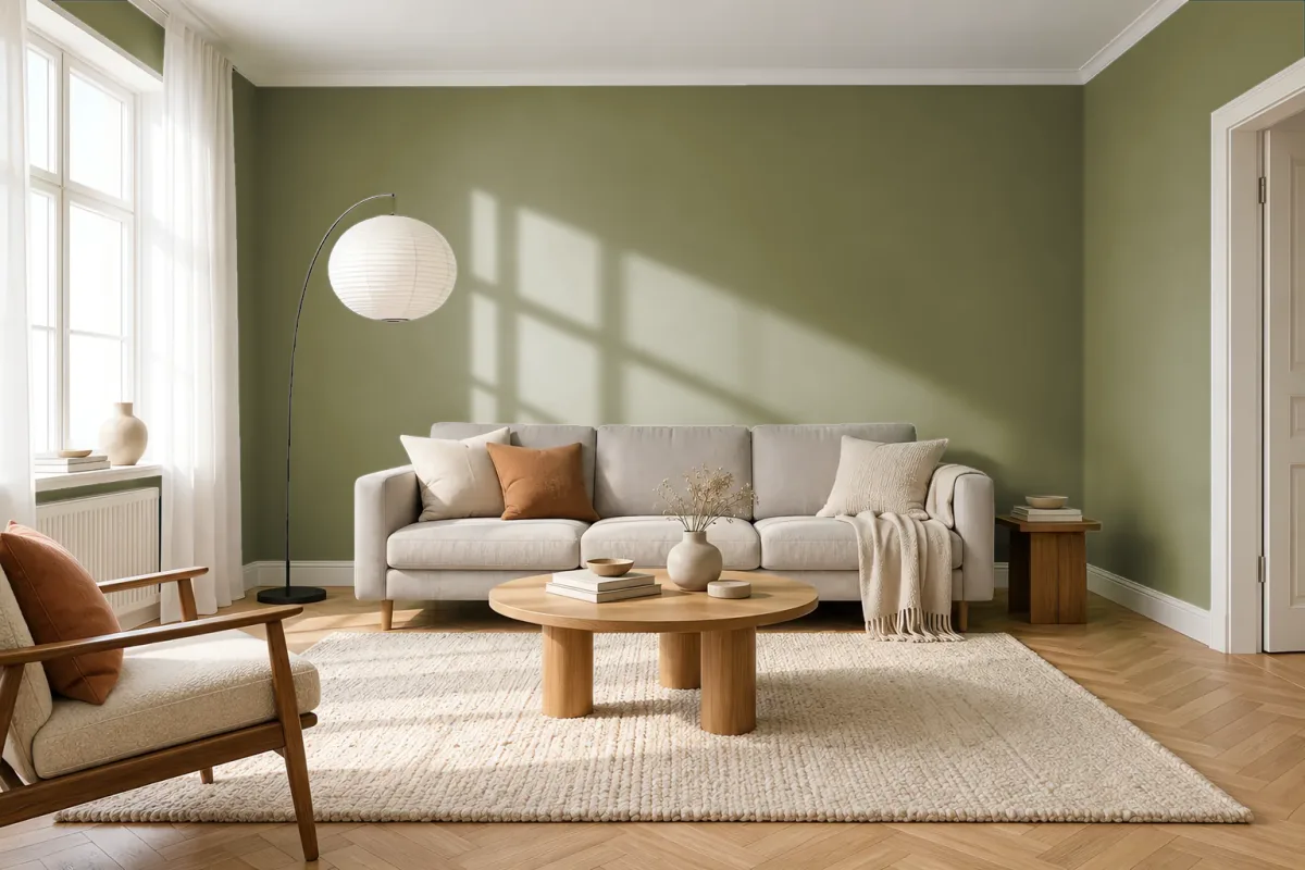Краска Tikkurila TVT N451 — гостиная в скандинавском стиле