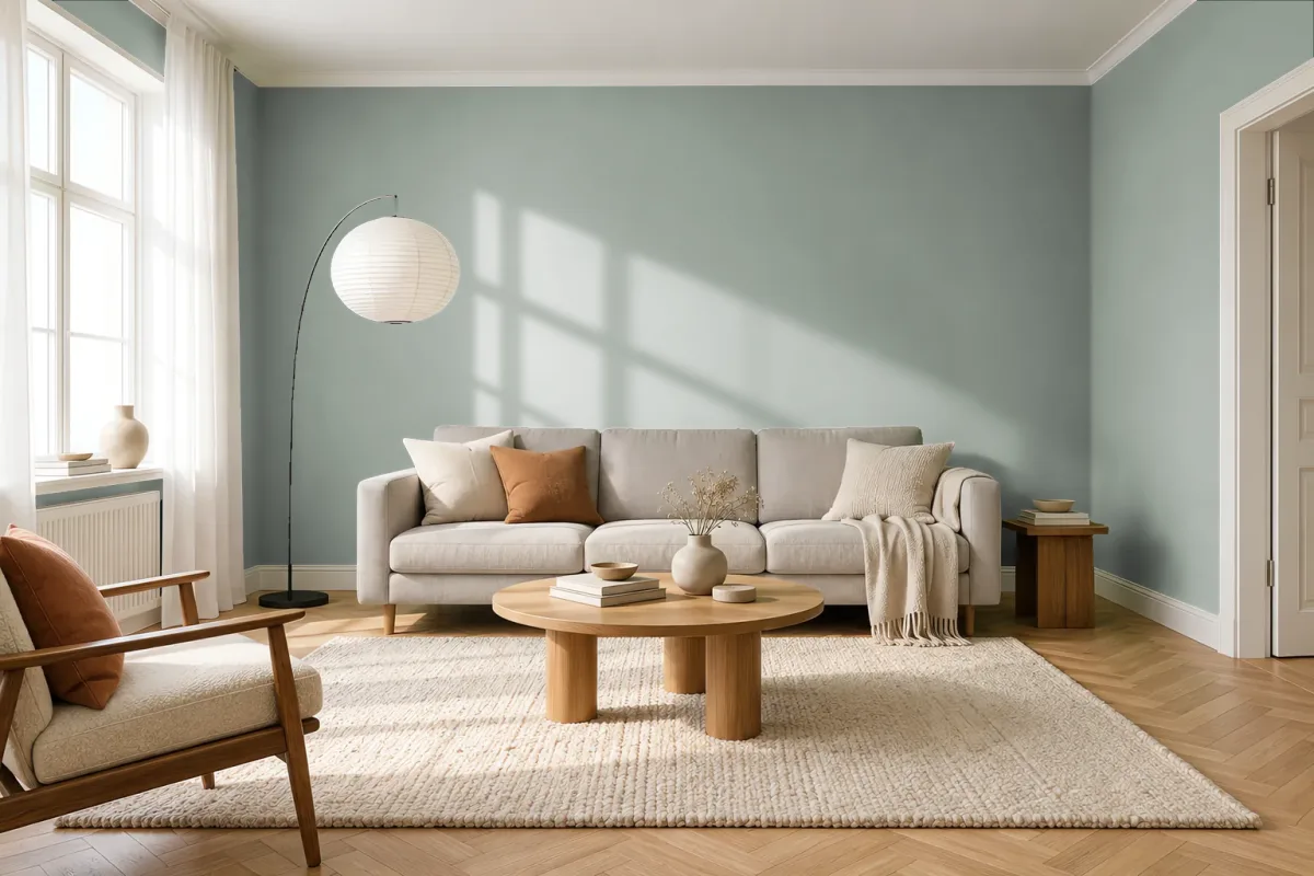 Краска Tikkurila TVT M494 — гостиная в скандинавском стиле