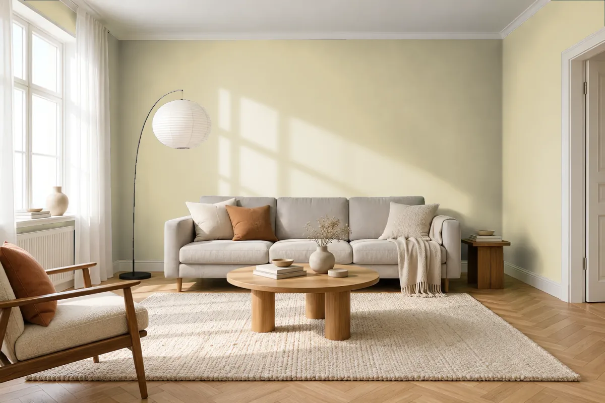 Краска Tikkurila TVT V452 — гостиная в скандинавском стиле