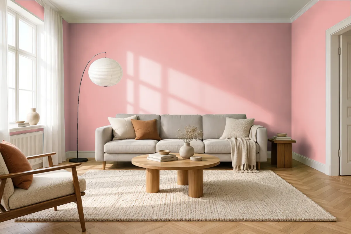 Краска NCS S 1030-Y90R — гостиная в скандинавском стиле