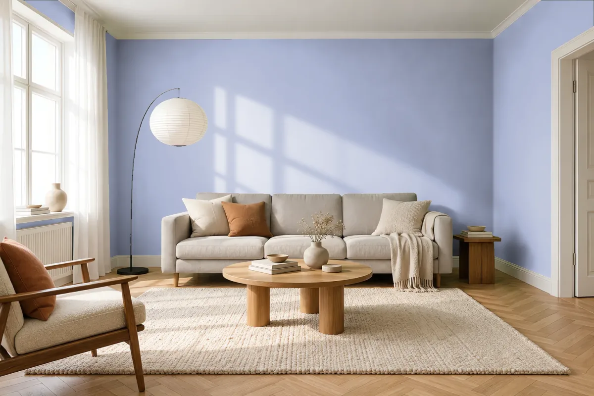 Краска Tikkurila TVT V347 — гостиная в скандинавском стиле