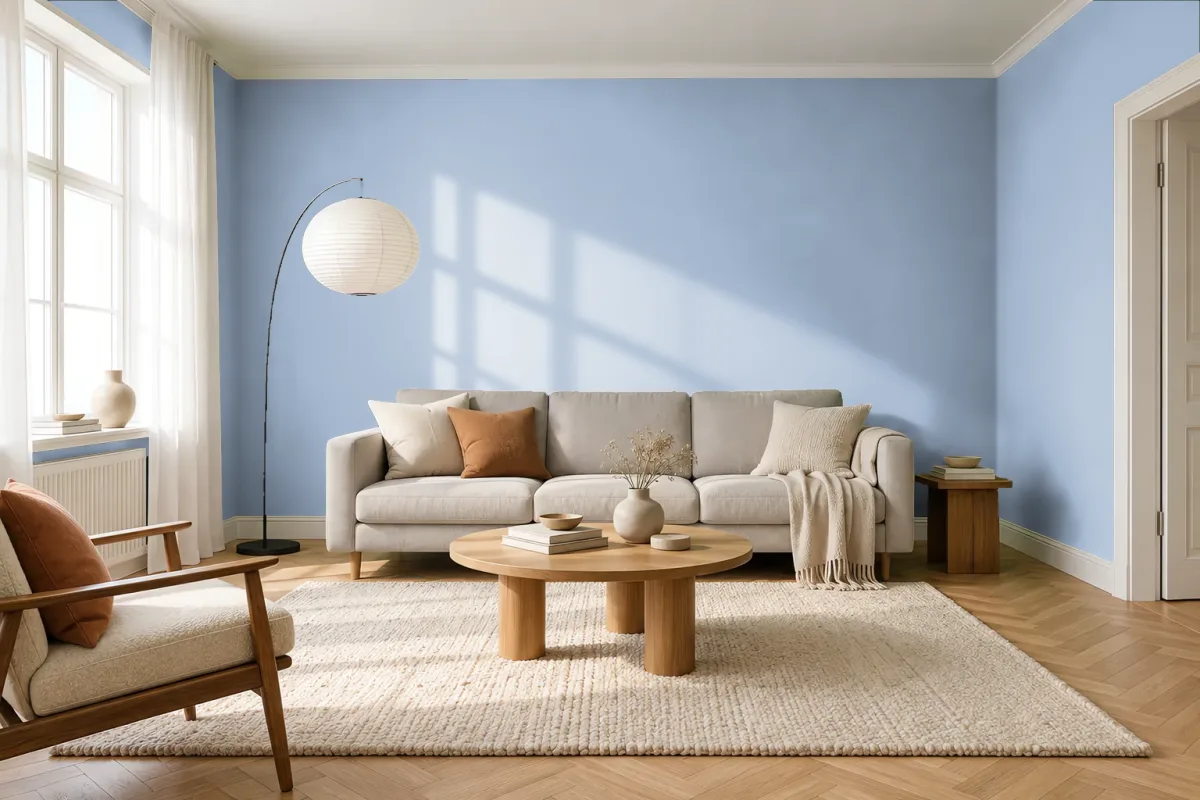Краска Tikkurila TVT J433 — гостиная в скандинавском стиле