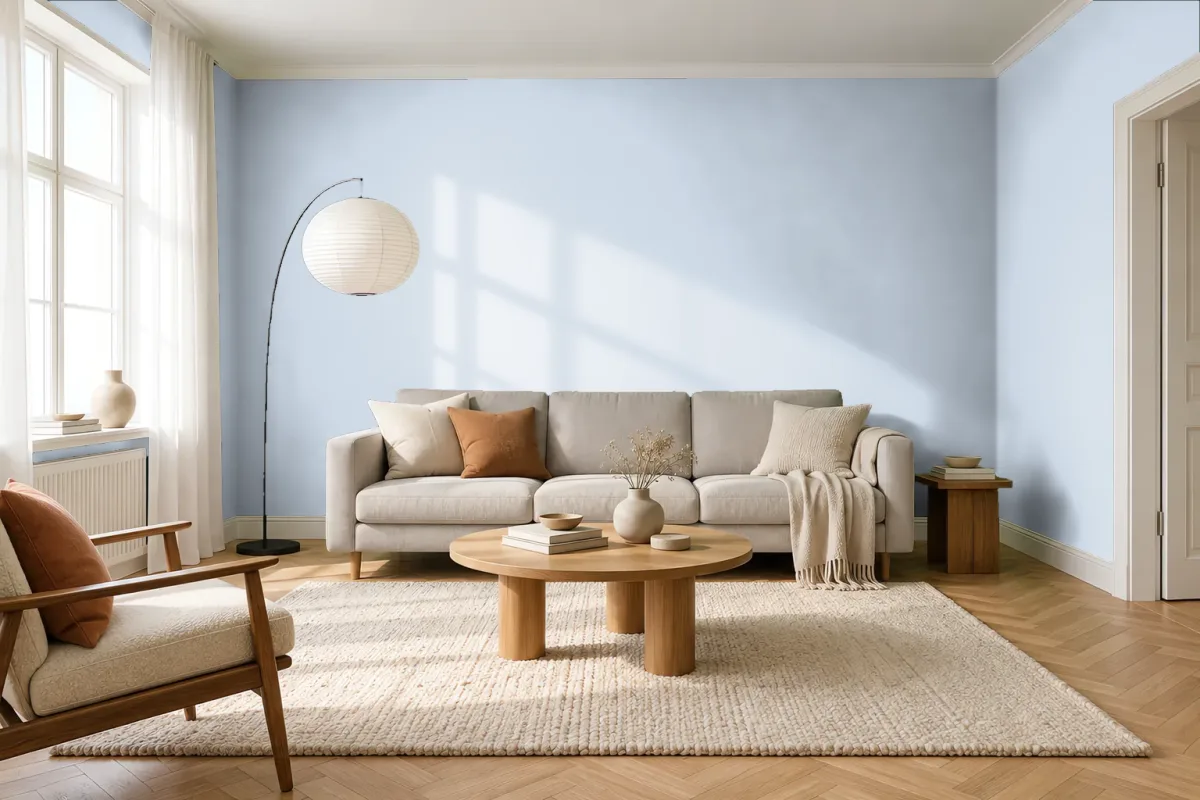 Краска Tikkurila TVT H434 — гостиная в скандинавском стиле
