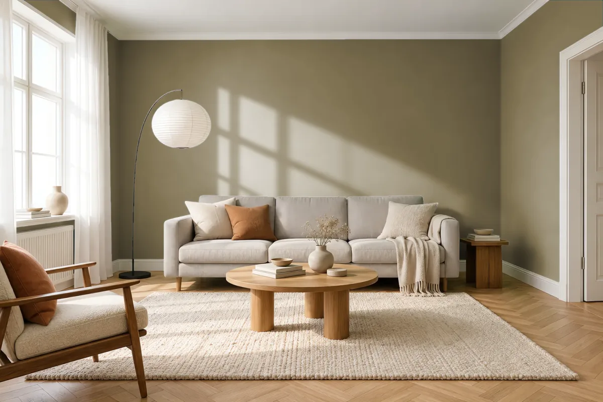 Краска Tikkurila TVT M455 — гостиная в скандинавском стиле