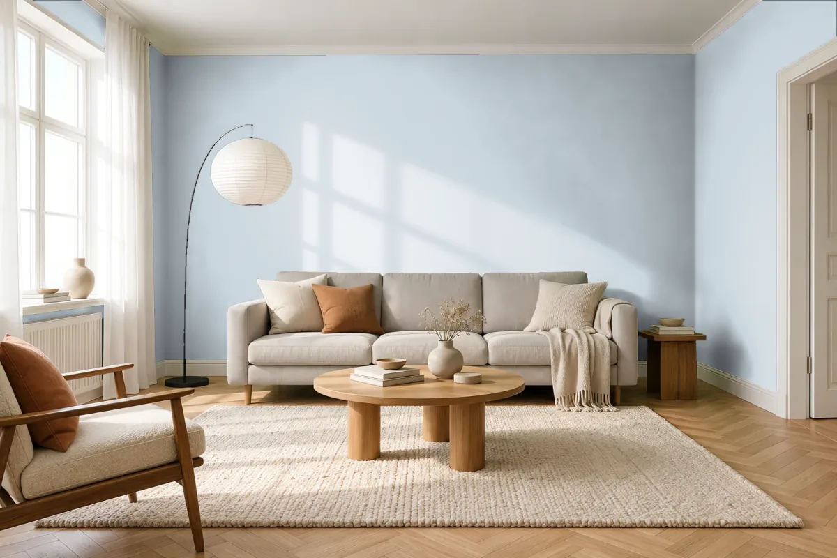 Краска Tikkurila TVT X435 — гостиная в скандинавском стиле