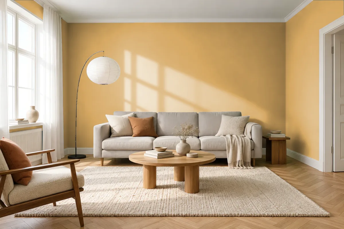 Краска Tikkurila TVT L393 — гостиная в скандинавском стиле