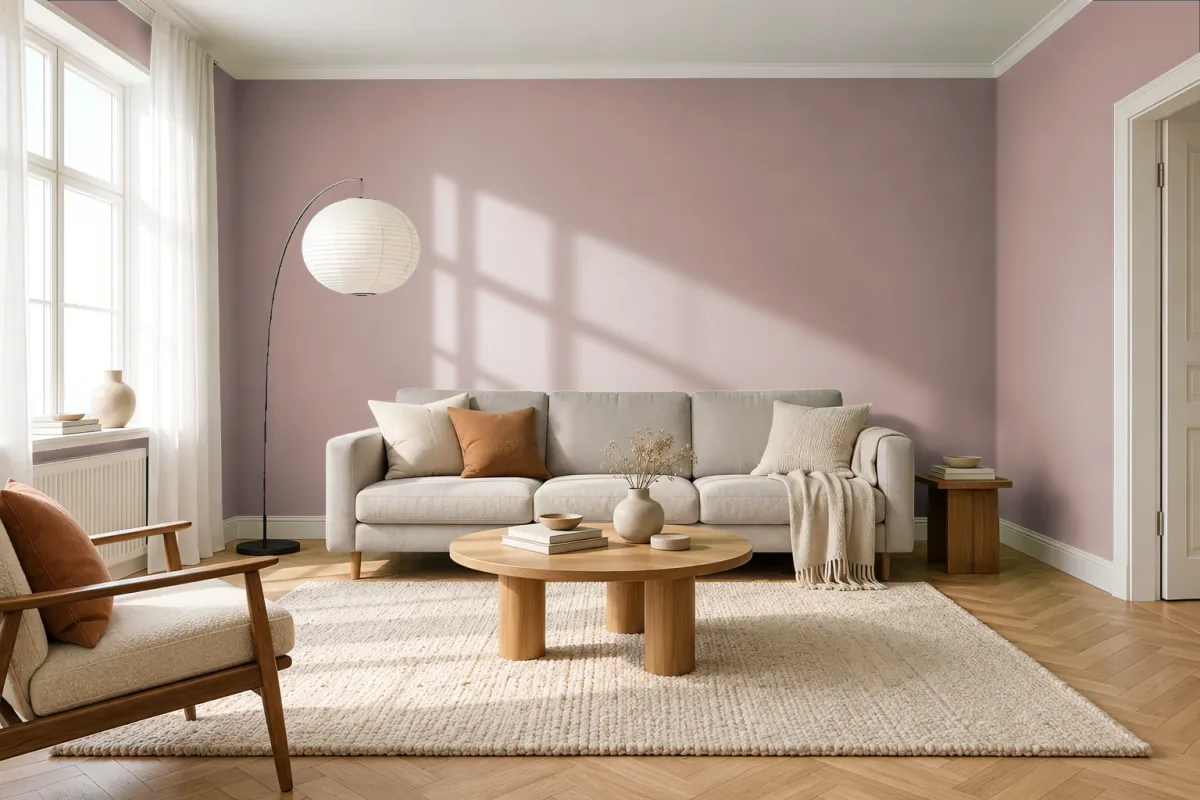 Краска Tikkurila TVT K479 — гостиная в скандинавском стиле