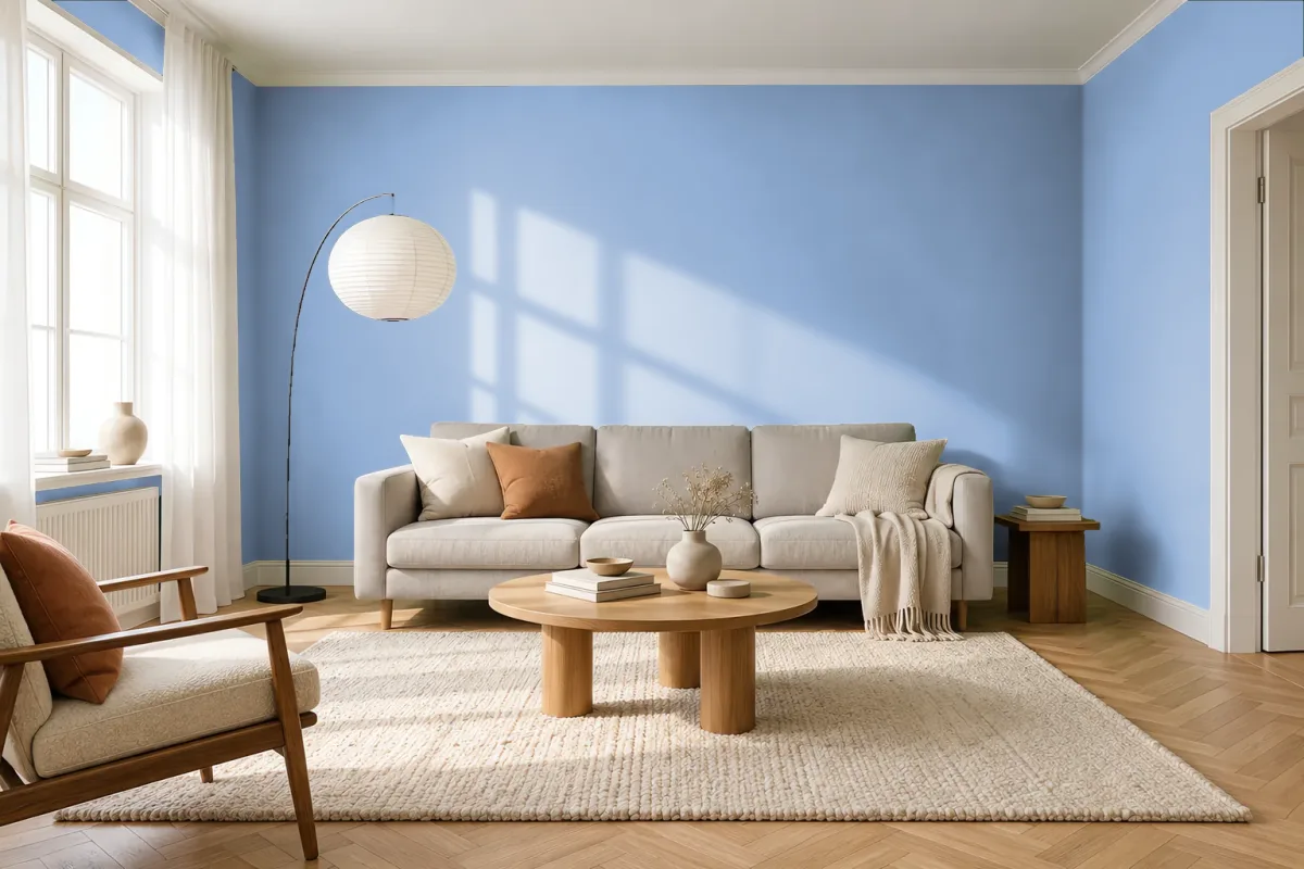 Краска Tikkurila TVT V351 — гостиная в скандинавском стиле