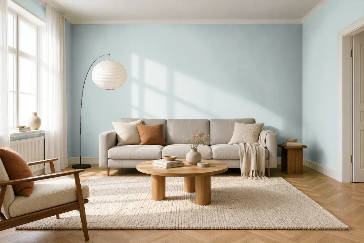 Краска Tikkurila TVT H439 — гостиная в скандинавском стиле