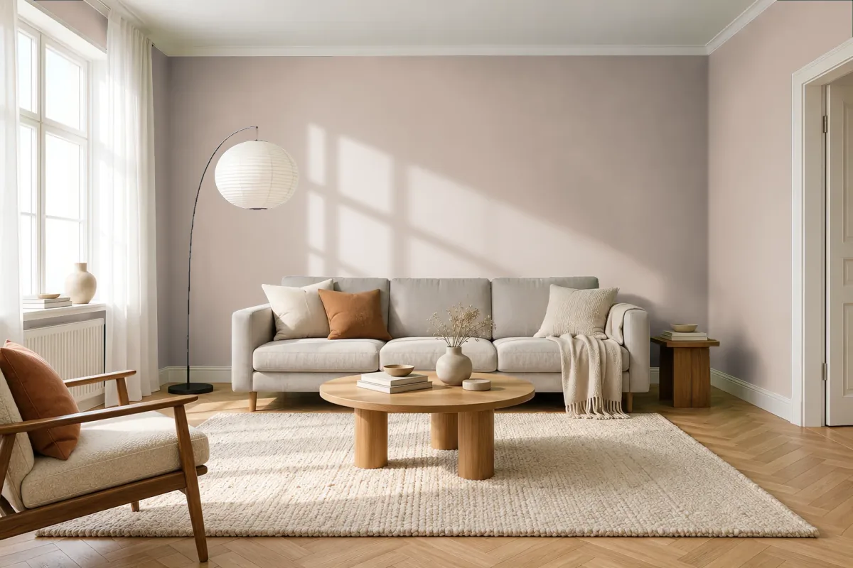 Краска Tikkurila TVT J482 — гостиная в скандинавском стиле