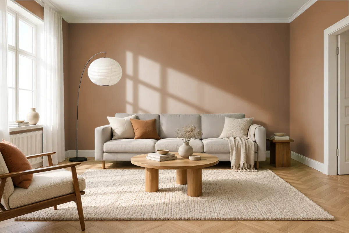 Краска Tikkurila TVT L461 — гостиная в скандинавском стиле