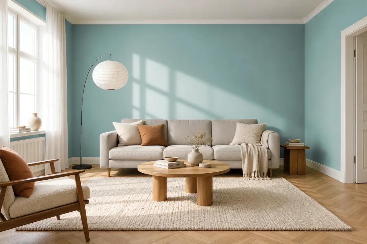 Краска Tikkurila TVT K440 — гостиная в скандинавском стиле