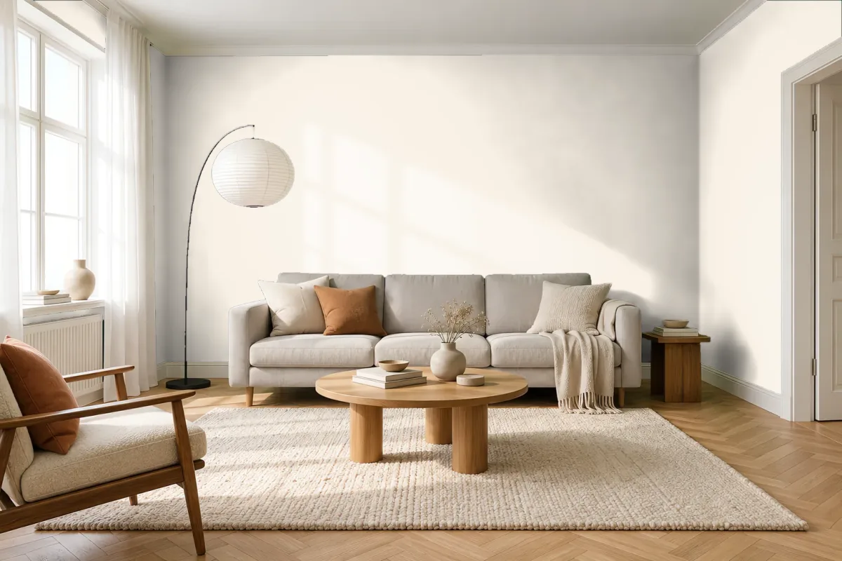 Краска Tikkurila TVT F399 — гостиная в скандинавском стиле