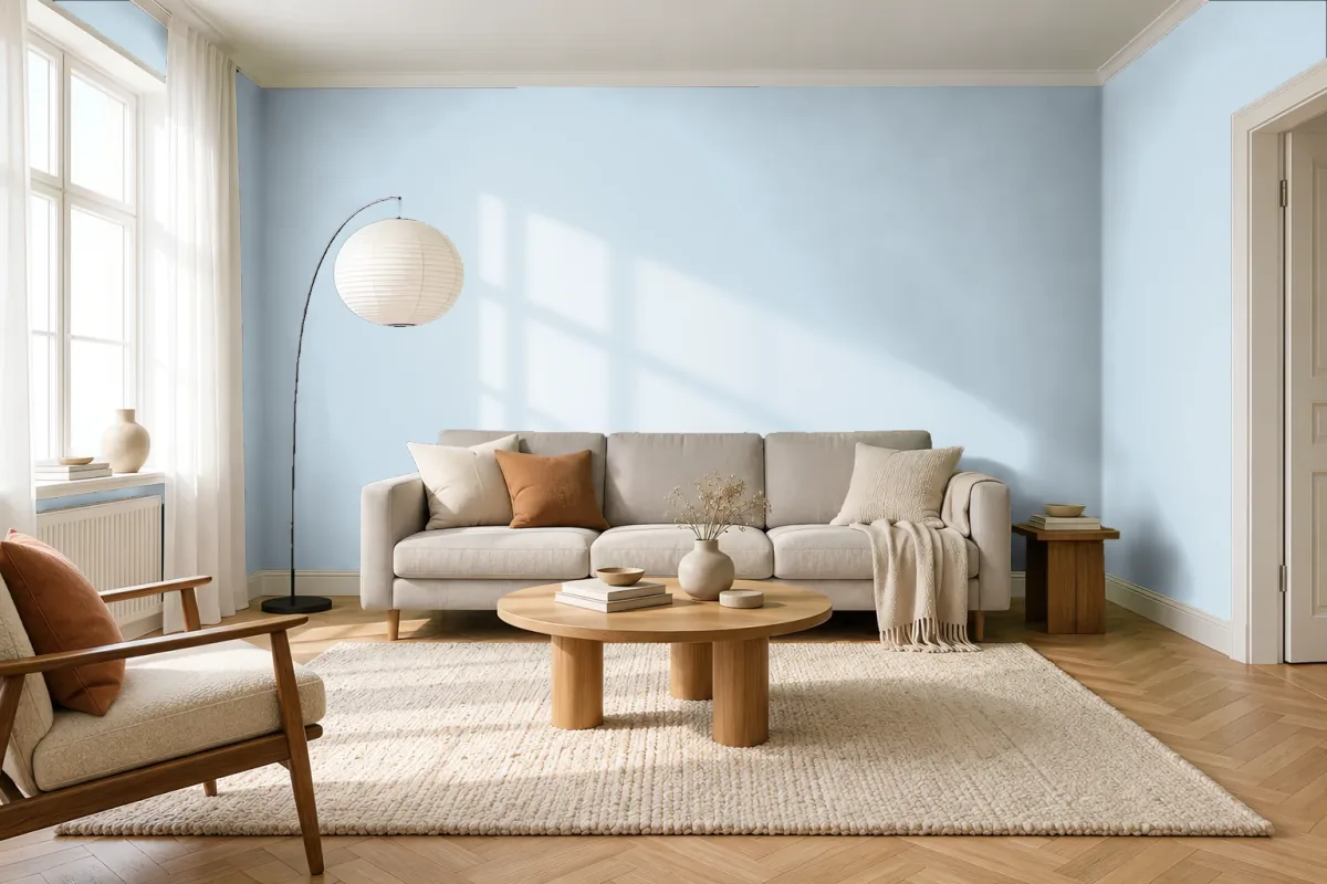 Краска Tikkurila TVT X356 — гостиная в скандинавском стиле